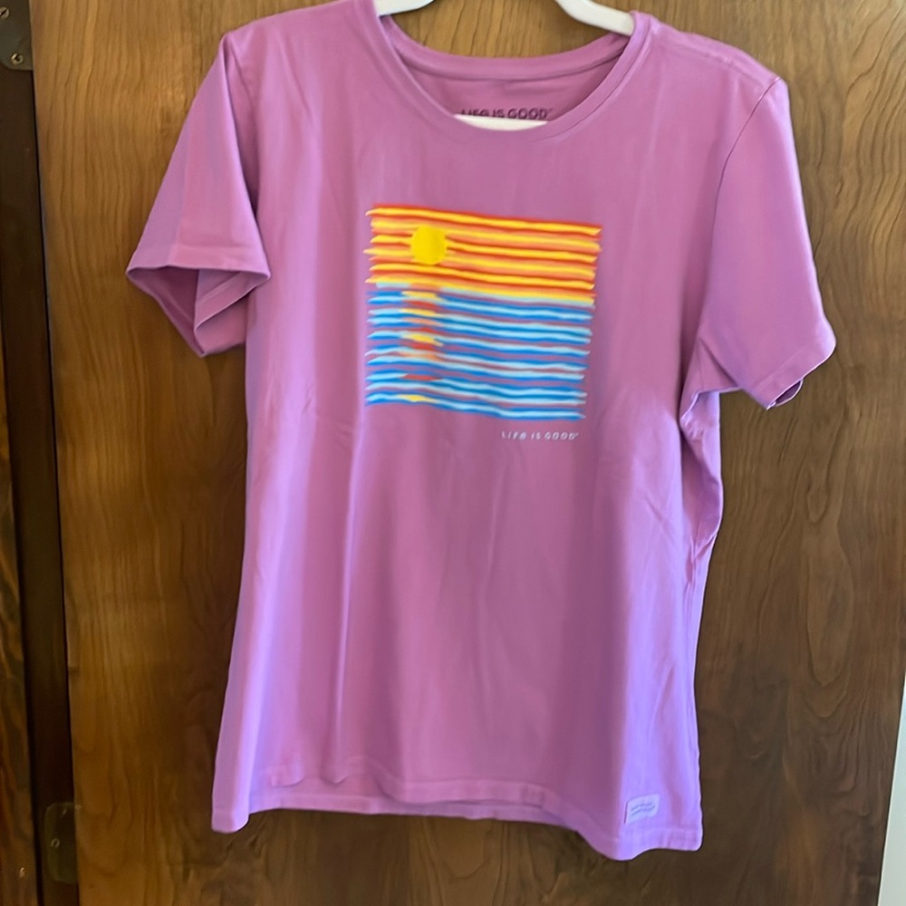 Purple Life is Good Crusher t shirt